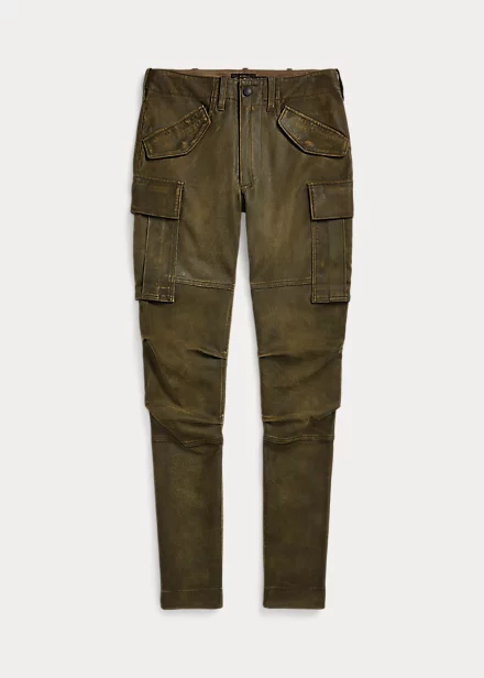 Pantalon Cargo Skinny En Daim 1 Pantalon Cargo Skinny En Daim