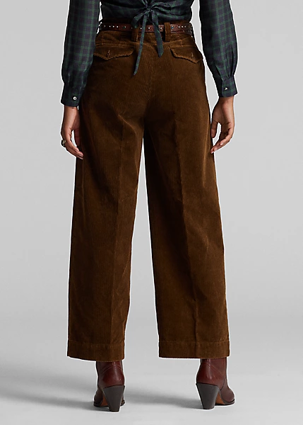 Pantalon En Velours Côtelé Plissé 4 Pantalon En Velours Côtelé Plissé – Image 4