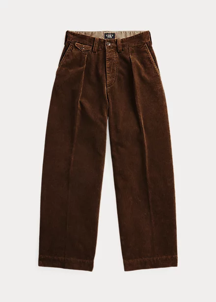 Pantalon En Velours Côtelé Plissé 1 Pantalon En Velours Côtelé Plissé