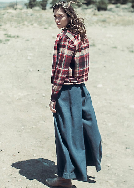 Jupe-culotte En Sergé De Coton Et Laine 10 Jupe-culotte En Sergé De Coton Et Laine – Image 10