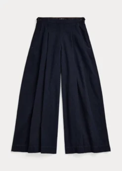 Jupe-culotte En Sergé De Coton Et Laine