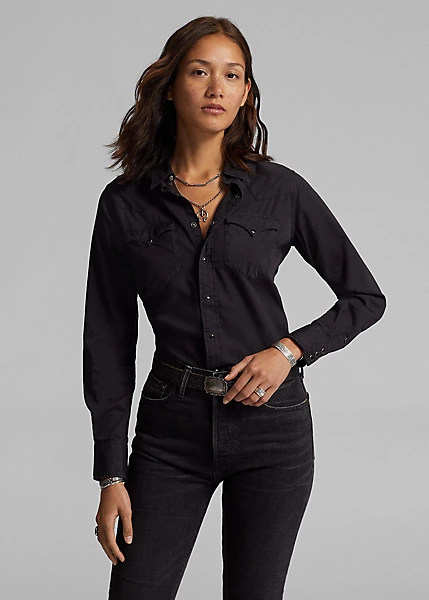 Chemise Western En Sergé De Coton 2 Chemise Western En Sergé De Coton – Image 2