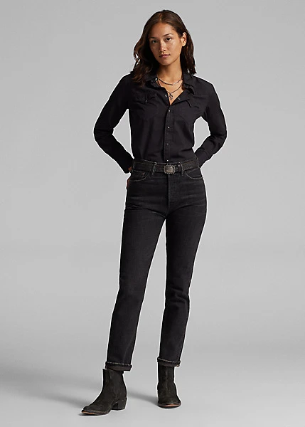 Chemise Western En Sergé De Coton 3 Chemise Western En Sergé De Coton – Image 3