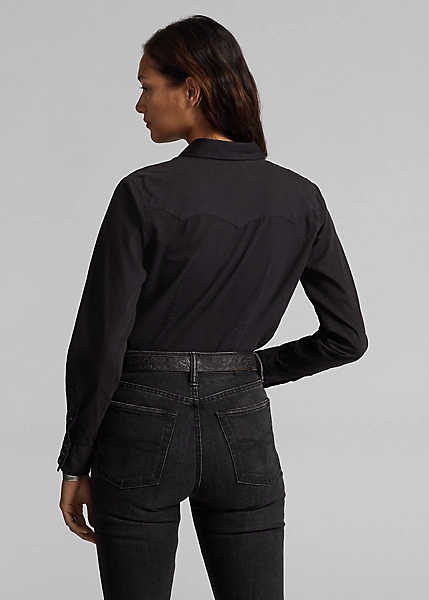 Chemise Western En Sergé De Coton 4 Chemise Western En Sergé De Coton – Image 4