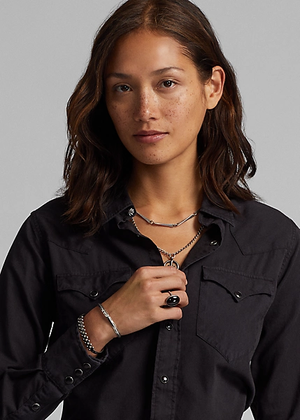 Chemise Western En Sergé De Coton 5 Chemise Western En Sergé De Coton – Image 5