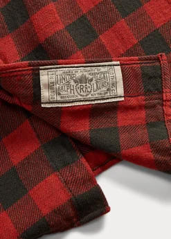 Chemise Western écossaise Coton Et Lin -Pas Cher T-Shirts Hauts Magasin s7 1485178 alternate18