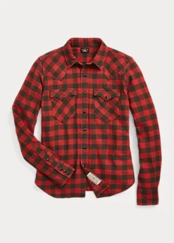 Chemise Western écossaise Coton Et Lin