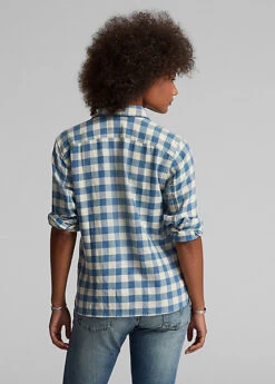 Chemise écossaise En Lin Et Coton -Pas Cher T-Shirts Hauts Magasin s7 1485179 alternate3