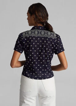 Chemisier Fleuri En Voile De coton -Pas Cher T-Shirts Hauts Magasin s7 1485180 alternate3