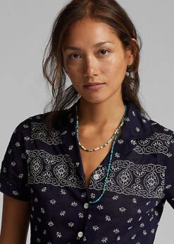 Chemisier Fleuri En Voile De coton -Pas Cher T-Shirts Hauts Magasin s7 1485180 alternate4