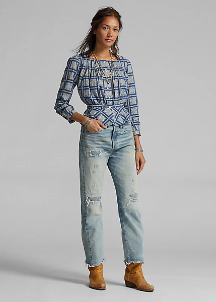 Chemisier à Basque Voile De coton 3 Chemisier à Basque Voile De coton – Image 3