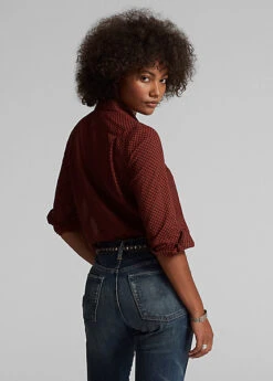 Chemise Safari à Carreaux Voile De Coton 15 Chemise Safari à Carreaux Voile De Coton -Pas Cher T-Shirts Hauts Magasin s7 1485184 alternate3