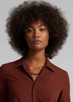 Chemise Safari à Carreaux Voile De Coton 16 Chemise Safari à Carreaux Voile De Coton -Pas Cher T-Shirts Hauts Magasin s7 1485184 alternate4