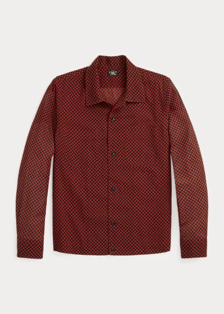 Chemise Safari à Carreaux Voile De Coton 1 Chemise Safari à Carreaux Voile De Coton