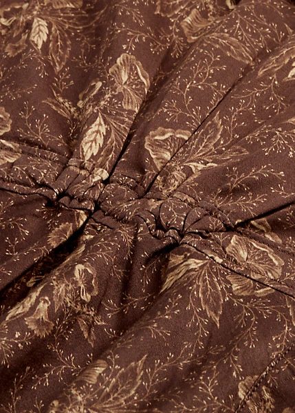 Chemisier Fleuri à Basque En Satinette 8 Chemisier Fleuri à Basque En Satinette – Image 8