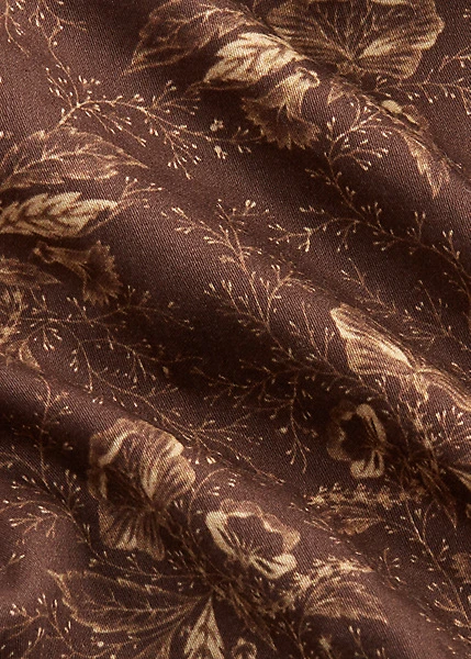 Chemisier Fleuri à Basque En Satinette 9 Chemisier Fleuri à Basque En Satinette – Image 9