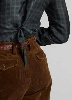 Blouse écossaise Liens Au Dos En Soie -Pas Cher T-Shirts Hauts Magasin s7 1485186 alternate5