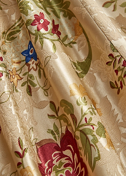 Robe Fleurie Jacquard De Soie 9 Robe Fleurie Jacquard De Soie – Image 9