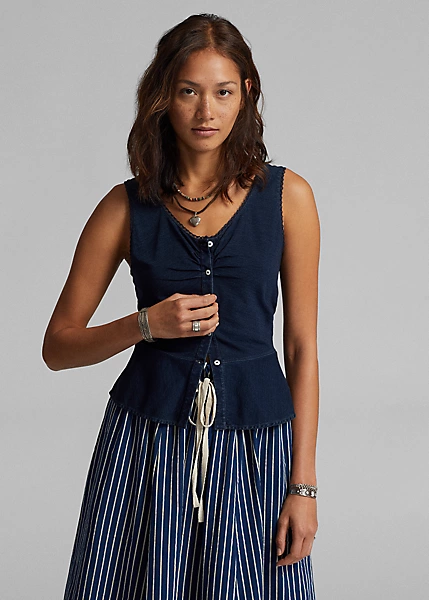 Caraco à Basque En Jersey De Coton 2 Caraco à Basque En Jersey De Coton – Image 2