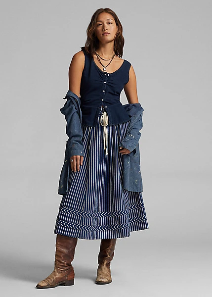 Caraco à Basque En Jersey De Coton 3 Caraco à Basque En Jersey De Coton – Image 3