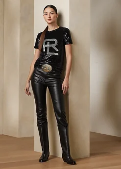 T-shirt RL En Jersey à Sequins -Pas Cher T-Shirts Hauts Magasin s7 1486319 alternate1