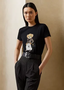 T-shirt Moto Polo Bear En Coton