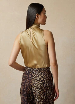 Blouse Sans Manches Pollard En Satin -Pas Cher T-Shirts Hauts Magasin s7 1486349 alternate3