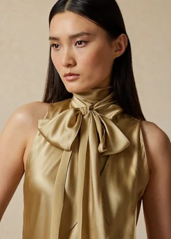 Blouse Sans Manches Pollard En Satin -Pas Cher T-Shirts Hauts Magasin s7 1486349 alternate4