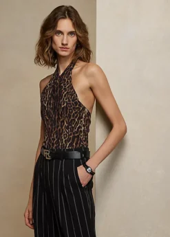 Haut Deloria Sans Manches Motif Ocelot