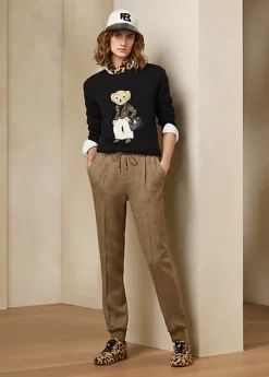 Pantalon Arsenia En Tweed Pied-de-poule