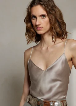 Caraco Annelia Charmeuse De Soie Délavée -Pas Cher T-Shirts Hauts Magasin s7 1489538 alternate4