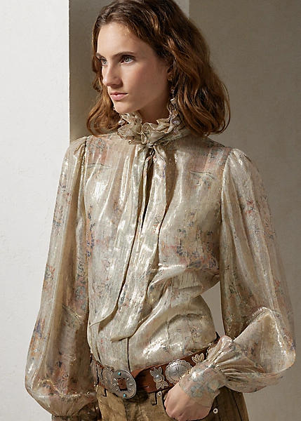 Chemisier Kalen à Manches Bouffantes 6 Chemisier Kalen à Manches Bouffantes – Image 6