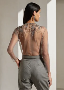 Chemisier Fiorenzo Décoré En Tulle -Pas Cher T-Shirts Hauts Magasin s7 1489565 alternate3