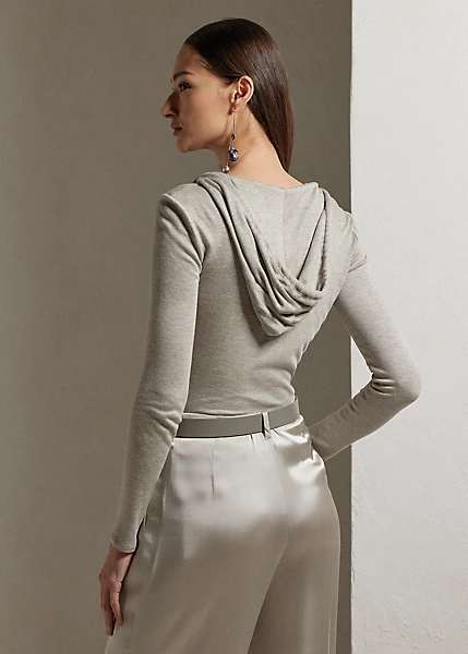 Pull à Capuche Ruché Interlock Mélangé 4 Pull à Capuche Ruché Interlock Mélangé – Image 4