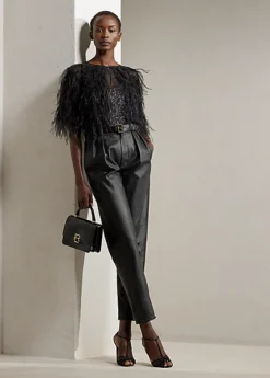 Chemisier Kerenza Mousseline Et Autruche -Pas Cher T-Shirts Hauts Magasin s7 1489606 alternate1