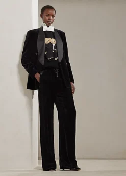 Pantalon En Velours Stretch