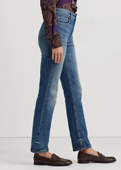 Jean Droit 7/8 Taille Haute -Pas Cher T-Shirts Hauts Magasin s7 1493456 alternate2