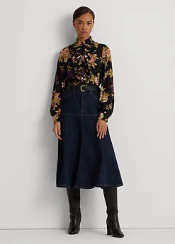 Chemise Fleurie Volantée En Georgette 7 Chemise Fleurie Volantée En Georgette -Pas Cher T-Shirts Hauts Magasin s7 1493479 alternate1