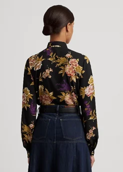 Chemise Fleurie Volantée En Georgette 8 Chemise Fleurie Volantée En Georgette -Pas Cher T-Shirts Hauts Magasin s7 1493479 alternate3