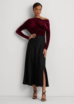 Haut Asymétrique Plissé En Velours 7 Haut Asymétrique Plissé En Velours -Pas Cher T-Shirts Hauts Magasin s7 1493541 alternate1