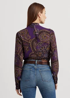 Chemise à Bordure Volantée En Georgette -Pas Cher T-Shirts Hauts Magasin s7 1493621 alternate3