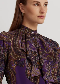 Chemise à Bordure Volantée En Georgette -Pas Cher T-Shirts Hauts Magasin s7 1493621 alternate4