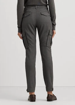 Pantalon Cargo En Sergé De Laine -Pas Cher T-Shirts Hauts Magasin s7 1493626 alternate3