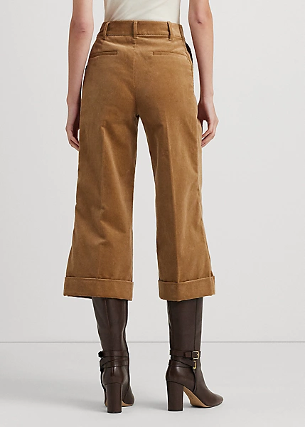 Jupe-culotte à Pinces Velours Côtelé 4 Jupe-culotte à Pinces Velours Côtelé – Image 4