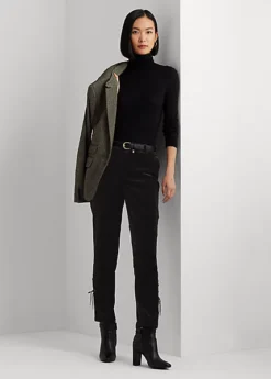 Pantalon Jodhpur En Velours Stretch