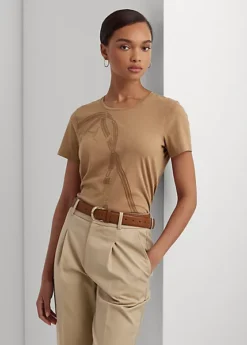 T-shirt En Jersey De Coton à Motif