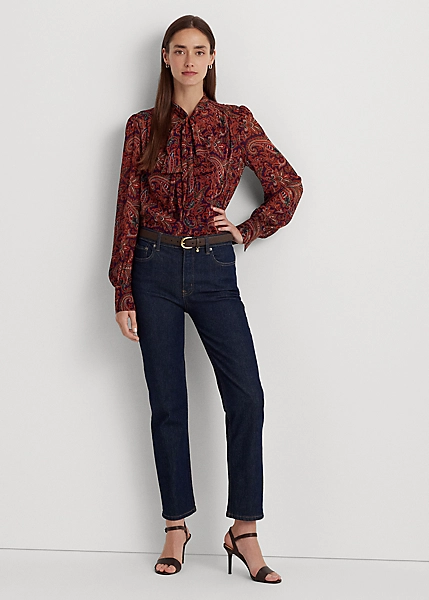 Chemisier Lavallière à Motif Georgette 3 Chemisier Lavallière à Motif Georgette – Image 3