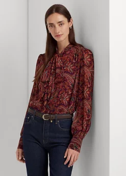 Chemisier Lavallière à Motif Georgette