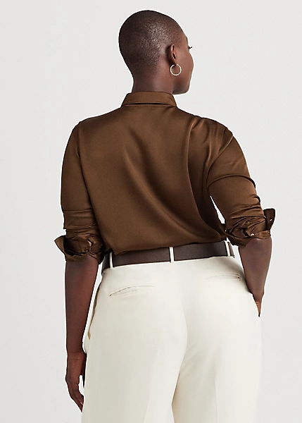 Chemisier En Charmeuse De Satin 4 Chemisier En Charmeuse De Satin – Image 4