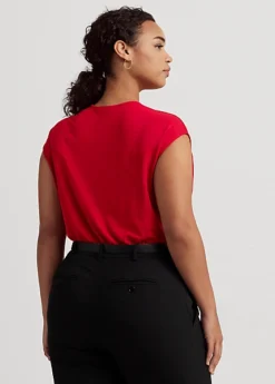 T-shirt Torsadé à Mancherons En Jersey -Pas Cher T-Shirts Hauts Magasin s7 1493919 alternate3